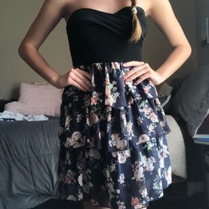 Rue21 Strapless Floral Dress